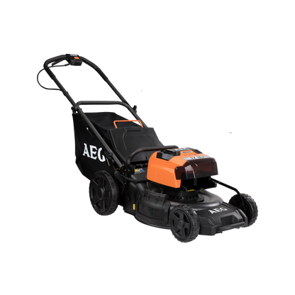 AEG 36V 18" FUSION Lawn Mower Kit, Brushless Motor, 2x18V Batteries, Steel Deck, 3-in-1 Function