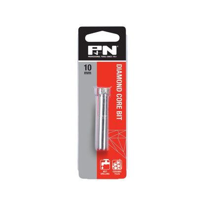 P&N 10mm Diamond Core Drill Bit for Porcelain, Sandstone, Terracotta, Wet Use