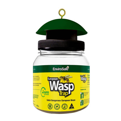 Envirosafe European Wasp Trap - Non-Toxic, Rapid Activation, Outdoor Use