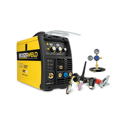 Bossweld 180A MIG Stick TIG Inverter Welder, Multi-Process, 8mm Steel Capacity