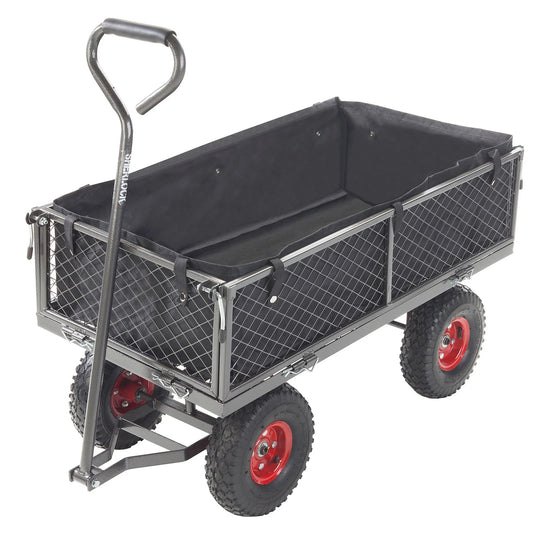 Sherlock 105L Steel Mesh Cart, 200kg Capacity, Durable, Versatile, Pneumatic Wheels