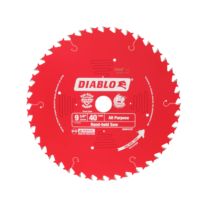 Diablo 235mm 40T Circular Saw Blade, TiCo Carbide, Non-stick Coating, Thin Kerf