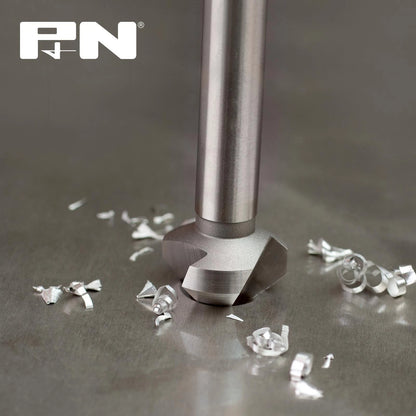 P&N 12.4mm HSS Countersink Bit, 90° Three-Flute Design, M2 Steel, Versatile Drilling