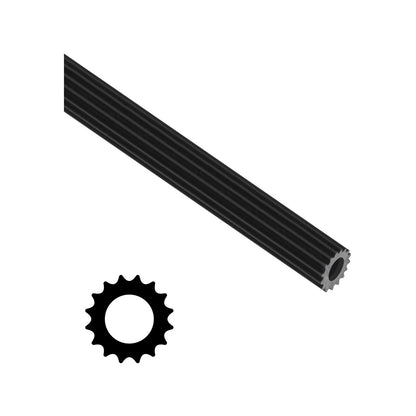 Rolltrak Black Flyscreen Spline 6mm x 6.5m PVC Easy Install for Sliding Doors & Windows