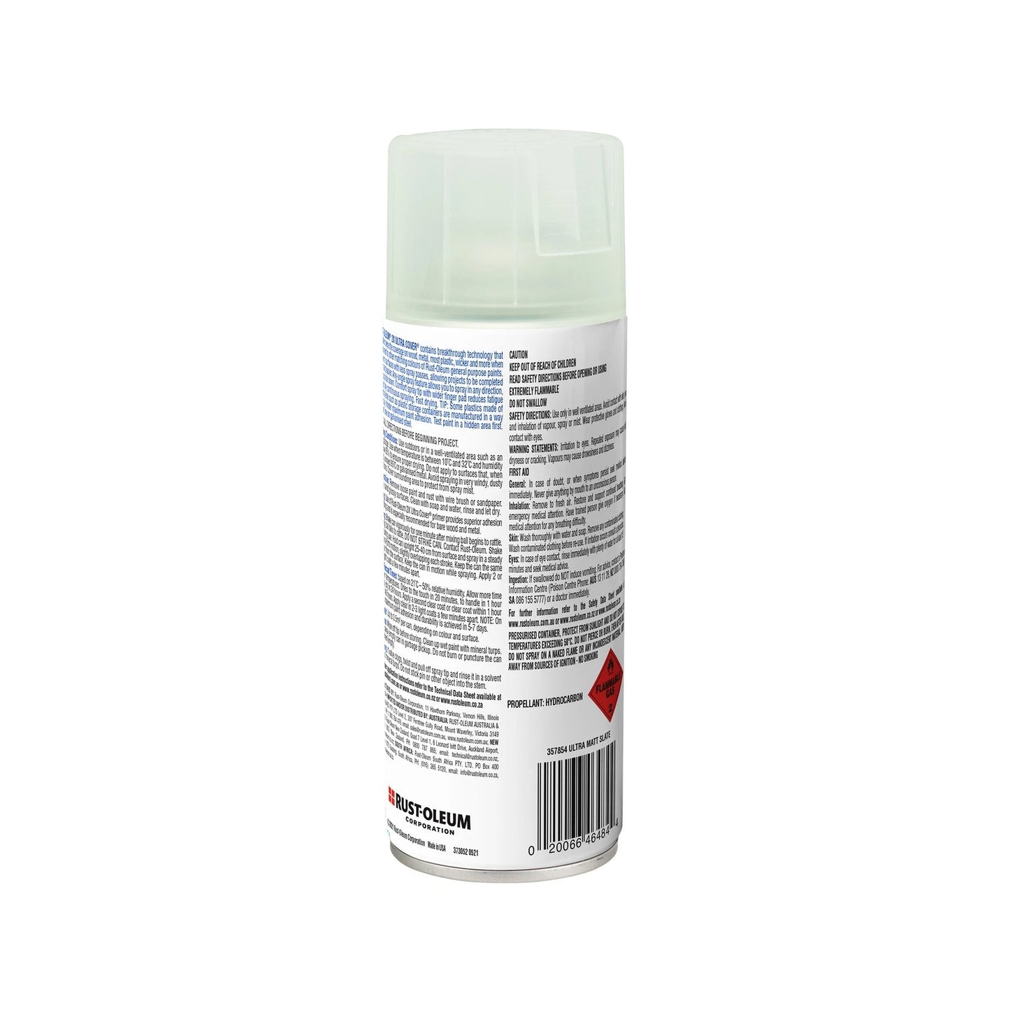 Rust-Oleum 298g 2X Ultra Cover Satin Clear Spray Paint, Fast Drying, Indoor/Outdoor Use