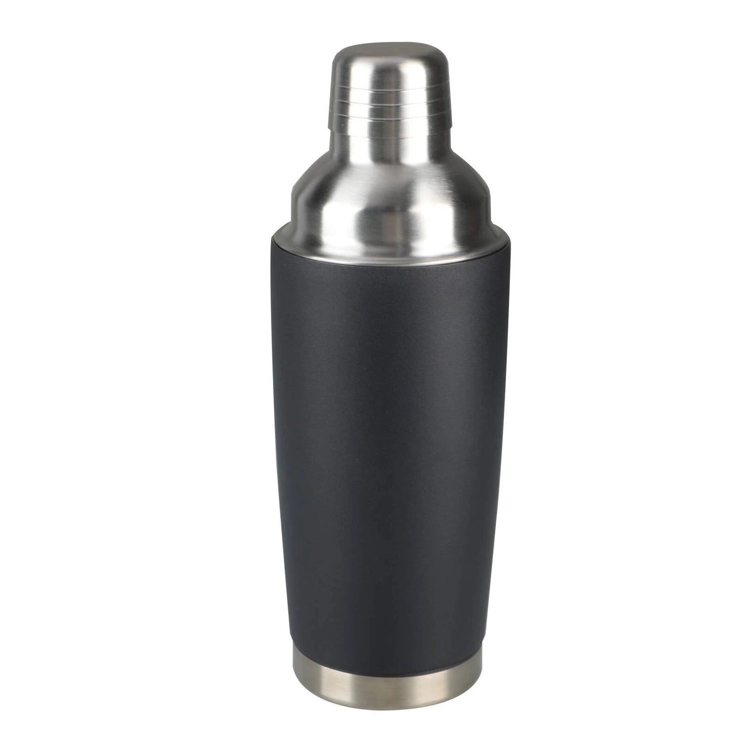 Marquee 500ml Black Stainless Steel Insulated Cocktail Shaker - Leak-Proof, Easy to Clean