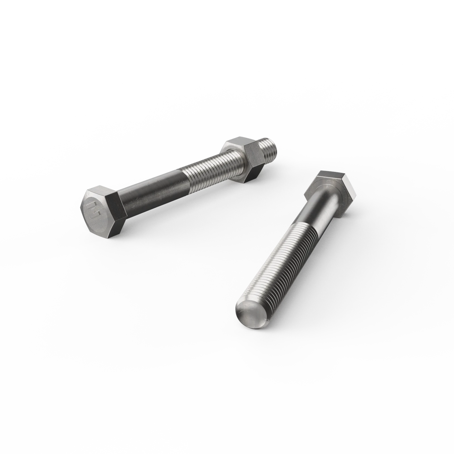 ZENITH Stainless Steel 304 M12 x 100mm Hex Head Bolts and Nuts, Corrosion Resistant