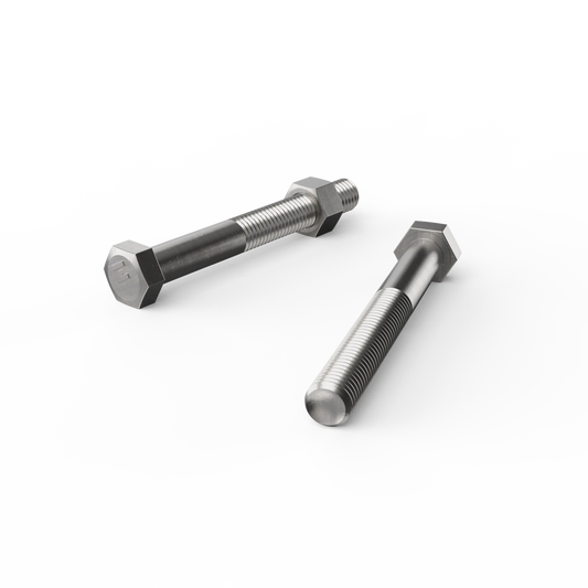 ZENITH Stainless Steel 304 M12 x 100mm Hex Head Bolts and Nuts, Corrosion Resistant
