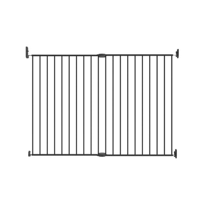 Perma Child Safety Extra Tall & Wide Swing Gate, Black, Adjustable 82-142cm, Steel, Secure Lock