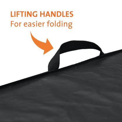 Jumbuck Kettle BBQ Cover, Weather & UV Resistant, 67.5cm Diameter, Black, Easy Handling