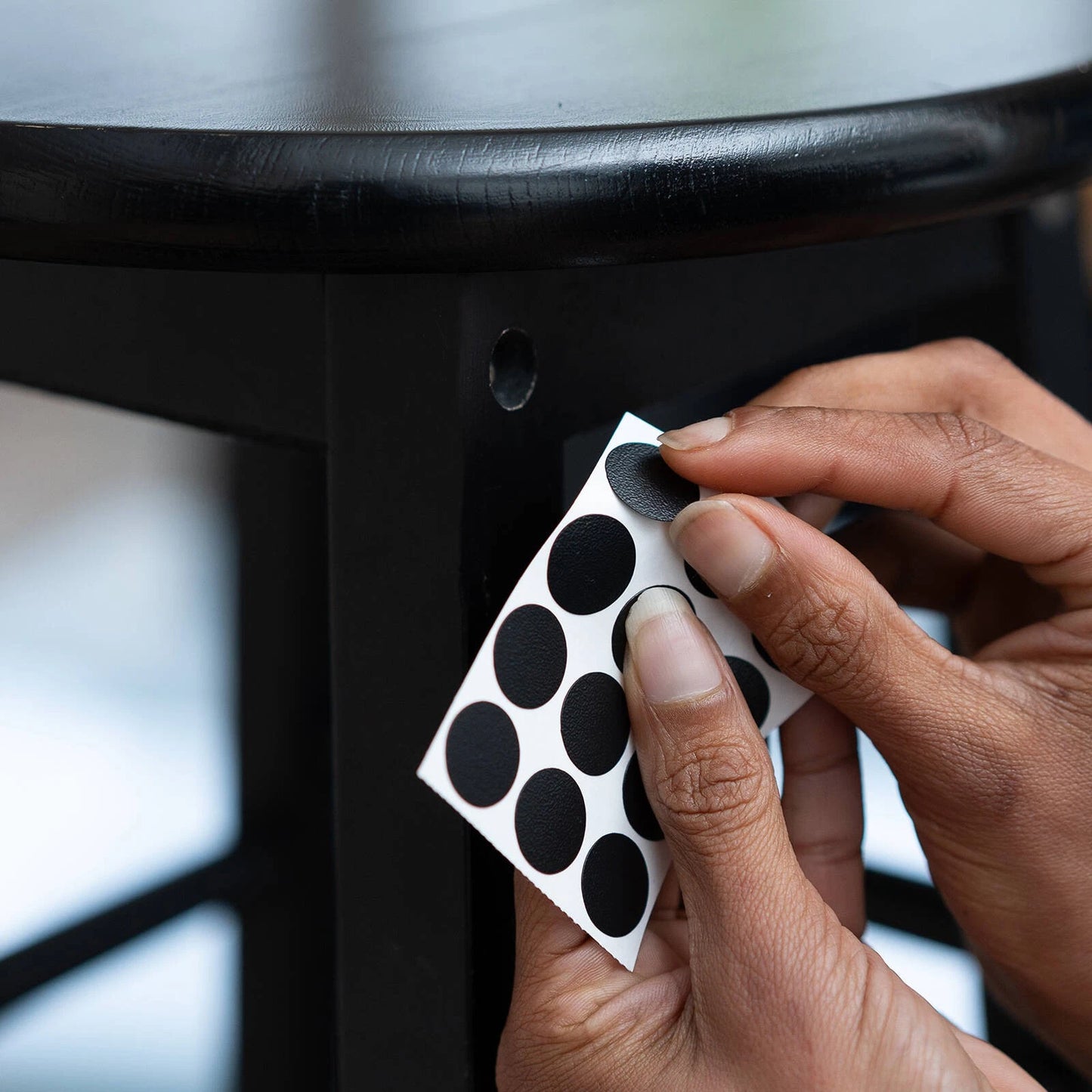 Taskmaster 15mm Black Self Adhesive Screw Caps - 250 Pack for Cabinets