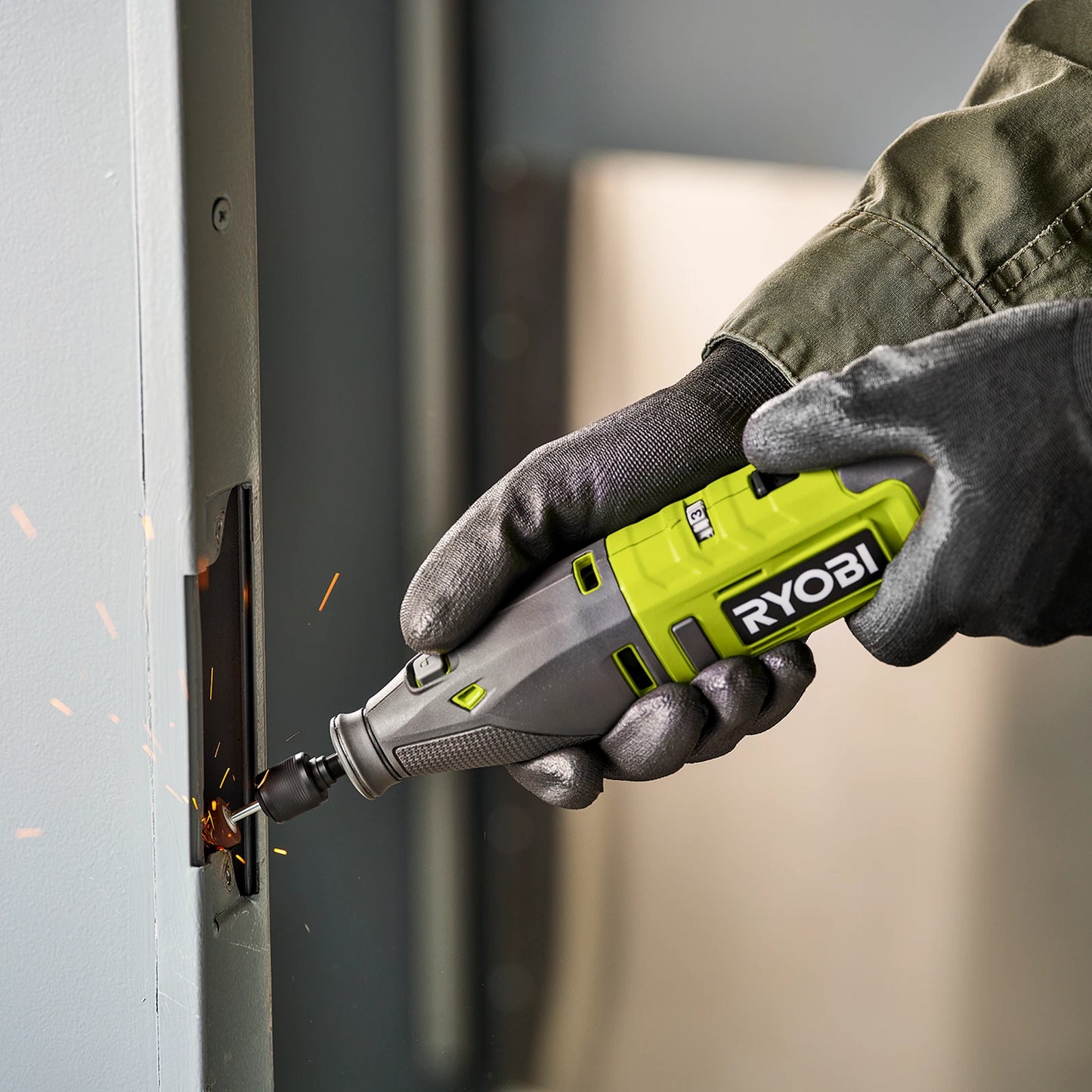 Ryobi 7.9mm Rotary Grinding Stone, Pointed-Cone, Aluminium Oxide, 3.2mm Shank, 35,000 RPM