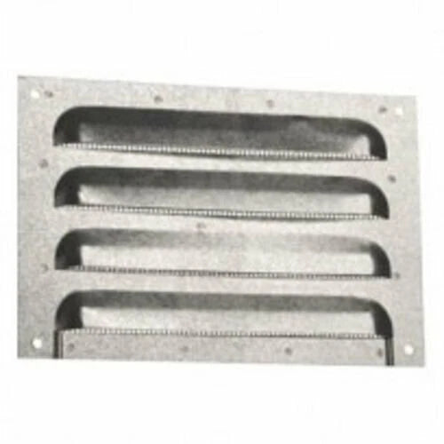 Builders Edge Galvanised Louvred Brick Vent with Mesh, 230x150mm, 11,000mm² Airflow