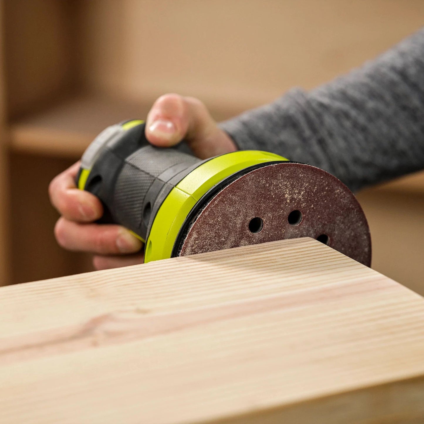 Ryobi 125mm Orbital Sanding Discs, Quick-Change, 80/120/220 Grit, 10 Pack