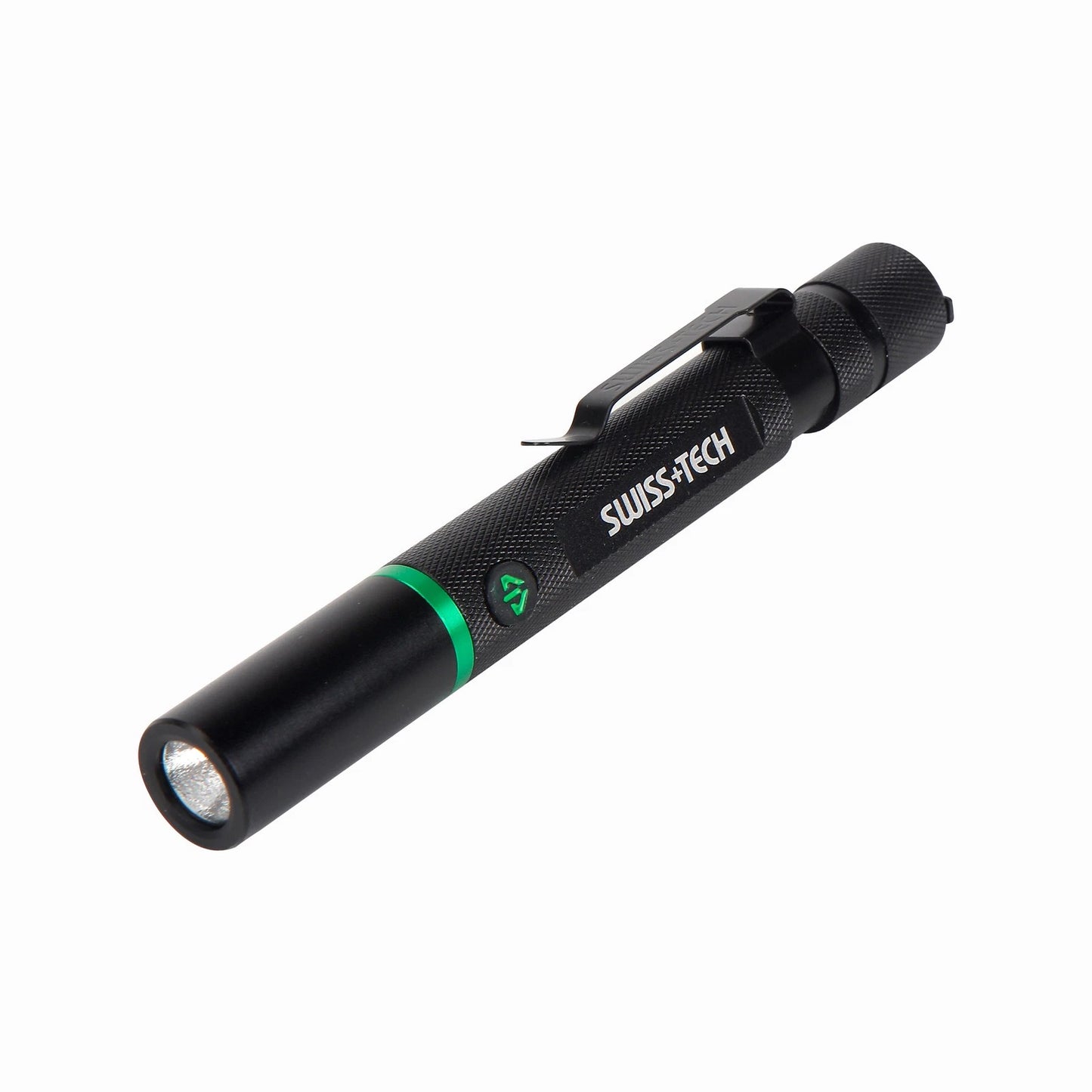SWISS+TECH Rechargeable Pen Light 100lm, Aluminum, Multiple Modes, Water & Impact Resistant