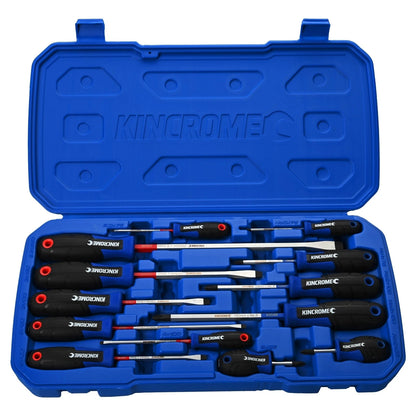 Kincrome 13 Piece TorqueMaster Screwdriver Set, S3 SVCM Alloy, Gel-Grip, Color-Coded