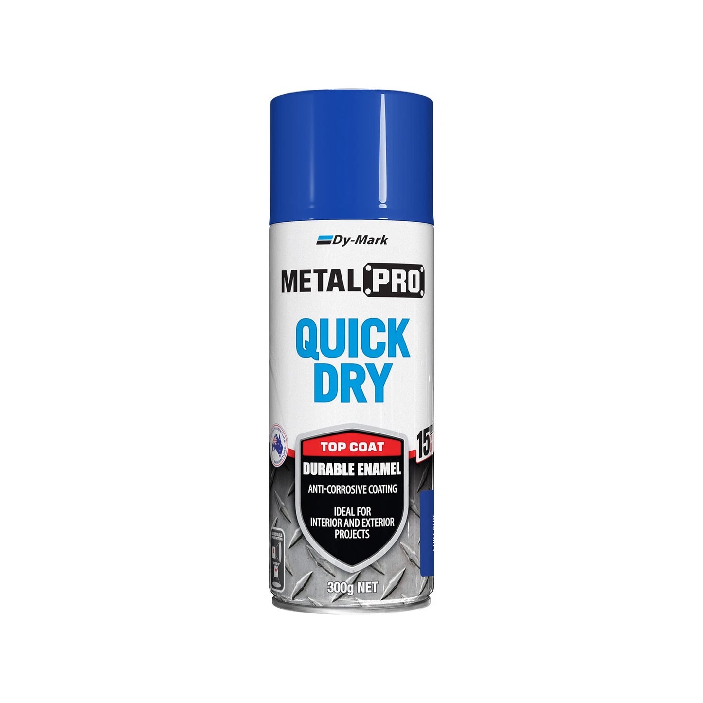 Dy-Mark 300g Gloss Blue MetalPro Quick Dry Enamel Spray Paint Rust-Resistant