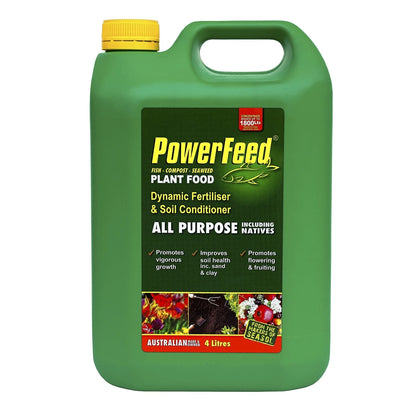 PowerFeed 4L Plant Food Concentrate - Promotes Growth, Safe for All Plants, Australian Made