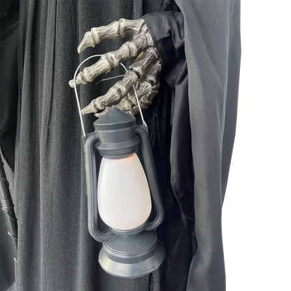 Galah 1.8m Halloween Animatronic Reaper with Voice, Light-Up Eyes, and Movement