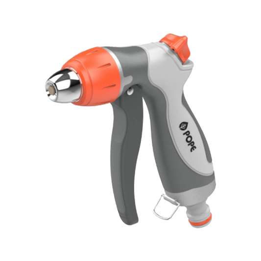 Pope Deluxe Hand Gun - Adjustable Spray Patterns, Heavy-Duty Metal, UV Treated, 18mm Adaptor