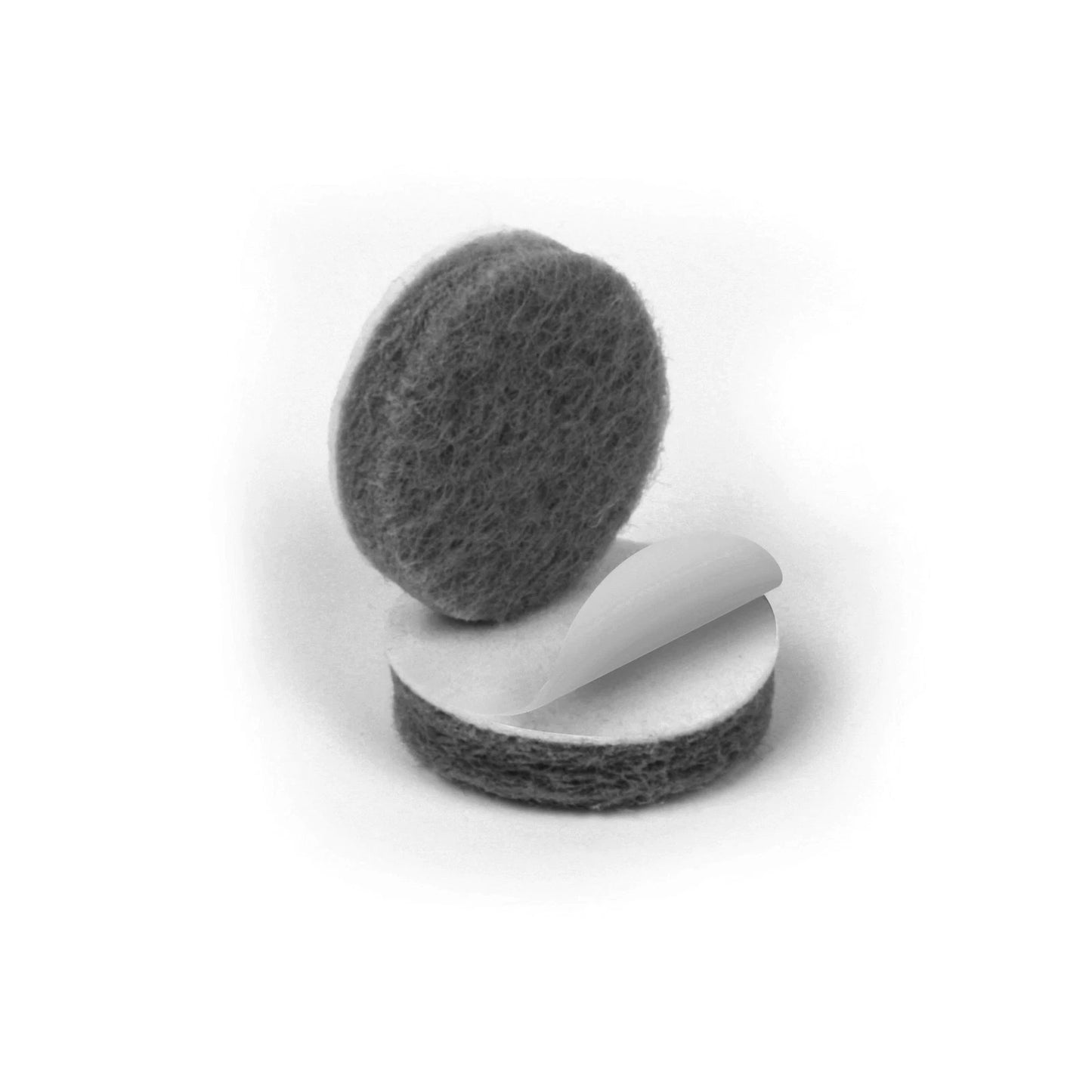 Slipstick 19mm Grey Round Wool Blended Floor Protection Felt Pads - 20 Pack