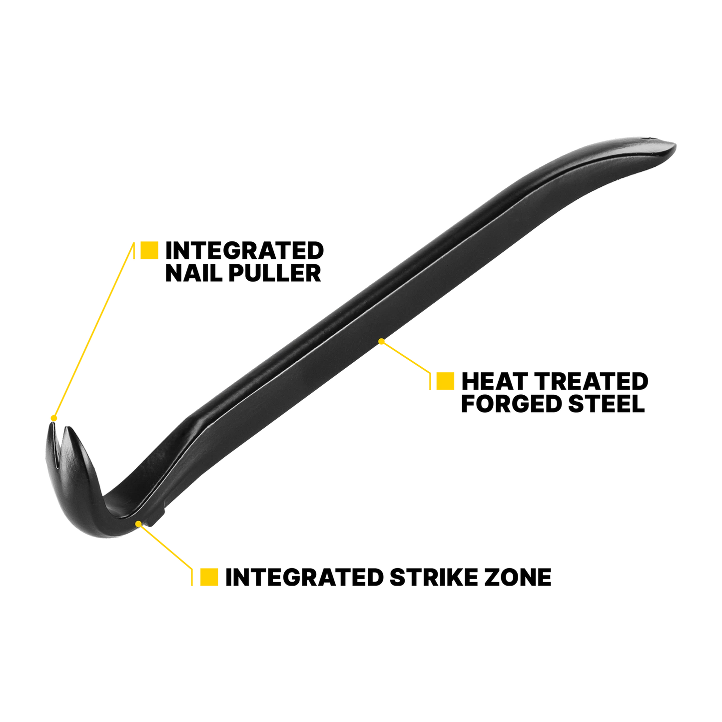 Kango Nail Puller 305mm - Heat Treated Steel, Double-Ended Claw, StrikeZone™ Design