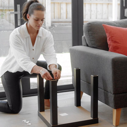 Slipstick 38mm Square Gripper Floor Protection Pads, Non-Slip, 8 Pack, 5-Year Warranty