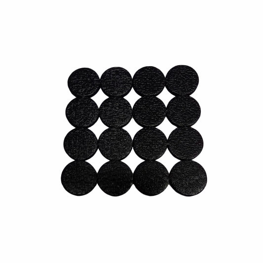 Surface Gard 25mm Anti Skid Pads, Self-Adhesive, 16 Pack, Black, EVA Material