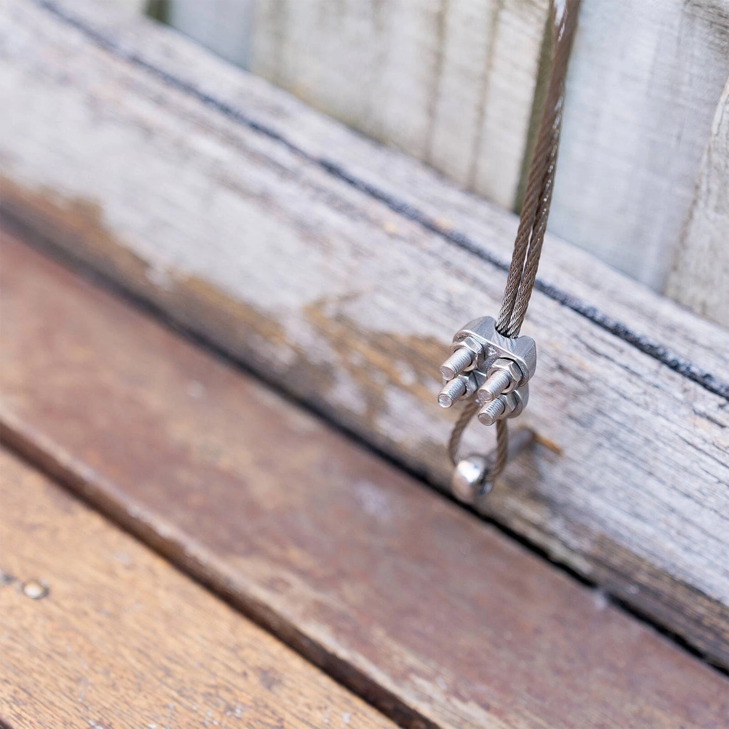 Taskmaster 4mm 316 Stainless Steel Wire Rope Grips - 12 Pack, Marine-Grade, Outdoor Use