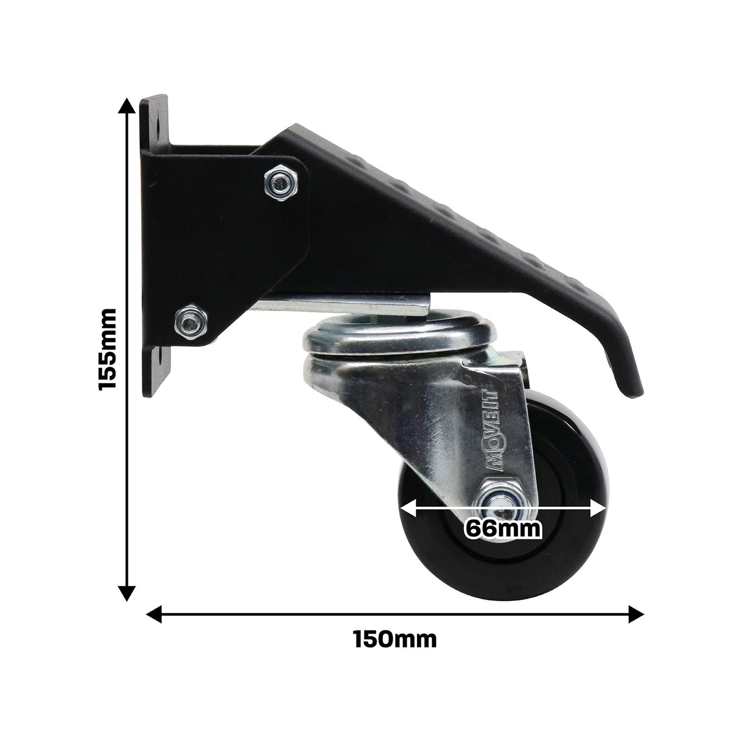 Move It Work Bench Castor Kit - 4 Pack, 350kg Load, Easy Install, Indoor/Outdoor Use