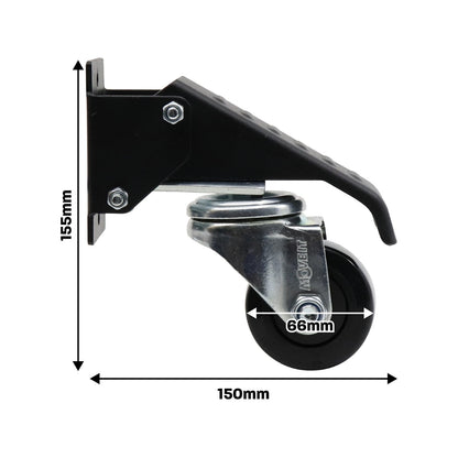 Move It Work Bench Castor Kit - 4 Pack, 350kg Load, Easy Install, Indoor/Outdoor Use