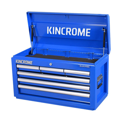 Kincrome BLUESTEEL 680mm 6 Drawer Tool Chest, Heavy Duty Steel, UV Coated
