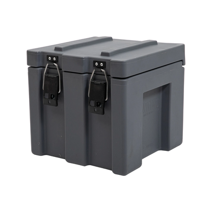Rhino Toolbox 400x400x400mm Grey Cargo Case, Durable Polyethylene, Water-Resistant Seal