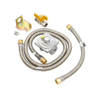 Gasmate Natural Gas Highflow Conversion Kit for 2-6 Burner BBQs, Includes Regulator & Hose