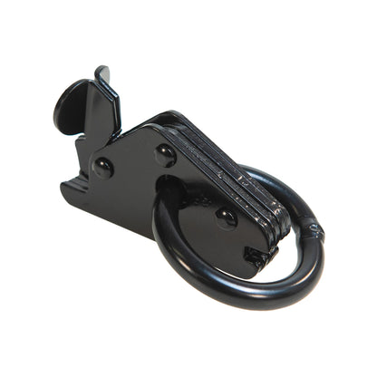 Grunt 50mm Black O-Ring E-Track Fitting, 1350kg Load Limit, Heavy-Duty Cargo Securement