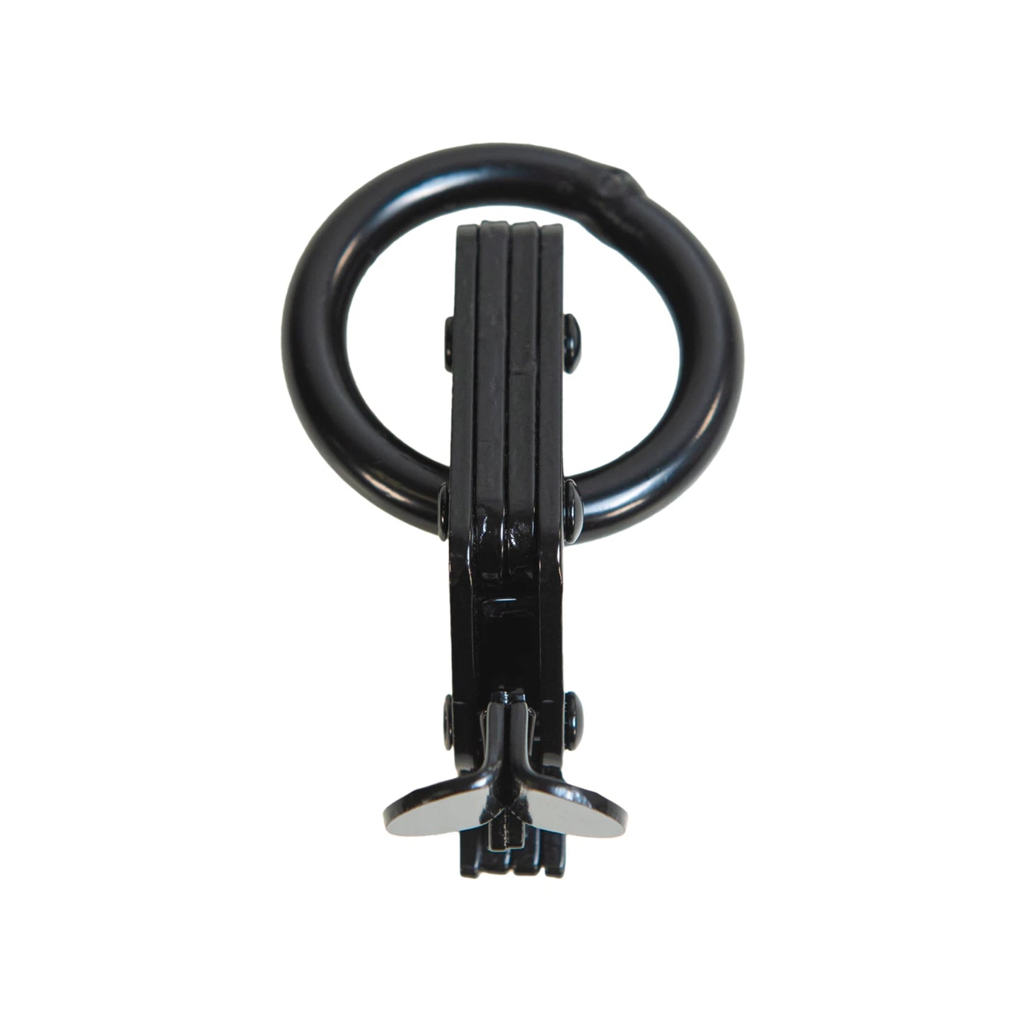 Grunt 50mm Black O-Ring E-Track Fitting, 1350kg Load Limit, Heavy-Duty Cargo Securement