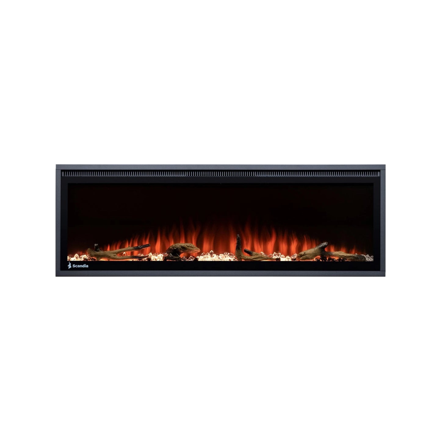 Scandia 50" Aurora Electric Fire, Smart Home Compatible, 13 Flame Colors, Wall Mountable