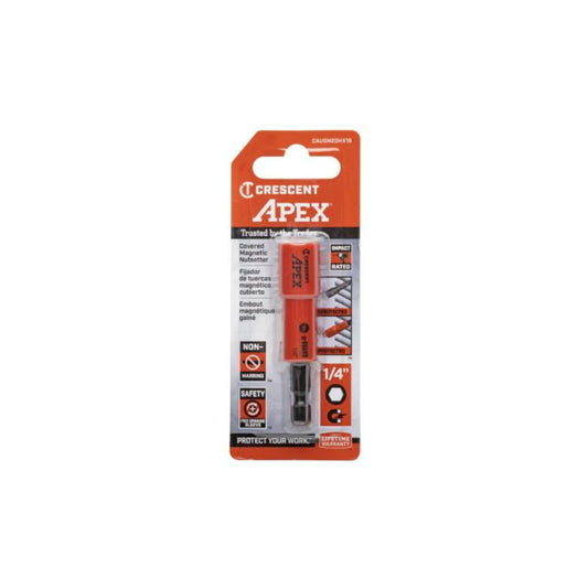 Crescent APEX 1/4" Magnetic Nutsetter with Non-Marring Cover & Protective Sleeve