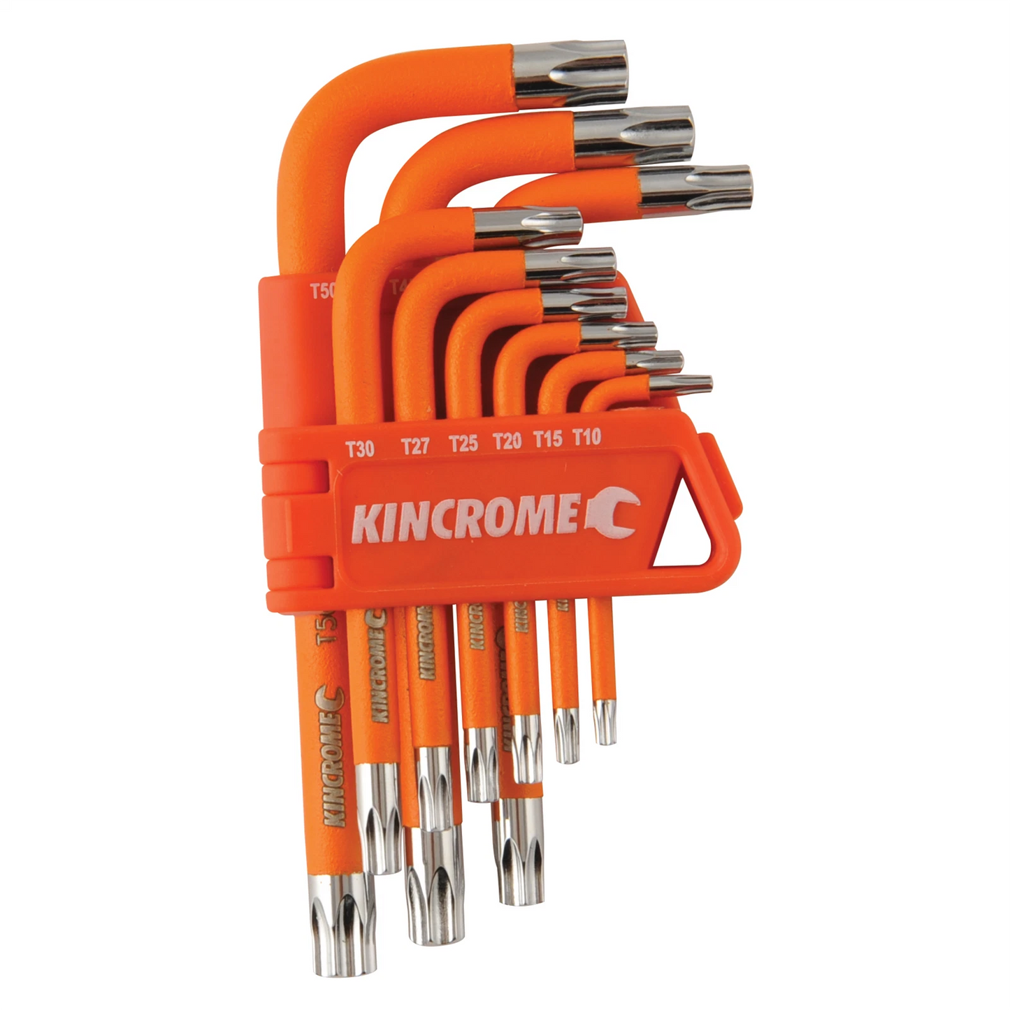 Kincrome 9 Piece Tamperproof Torx Key Set, Chrome Vanadium Steel, Color-Coded, Storage Case