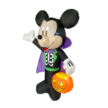 Disney 1.8m Inflatable Halloween Mickey Vampire with LED Lights for Indoor/Outdoor Use