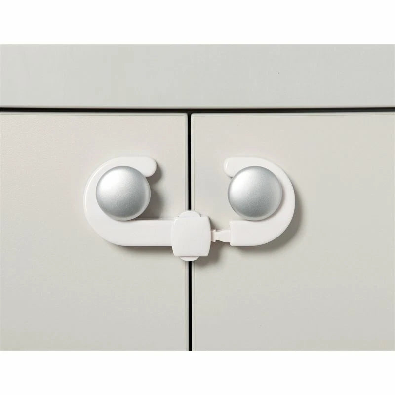 Dreambaby Secure-A-Lock Child Safety Cabinet Lock, Tool-Free, Adjustable, White