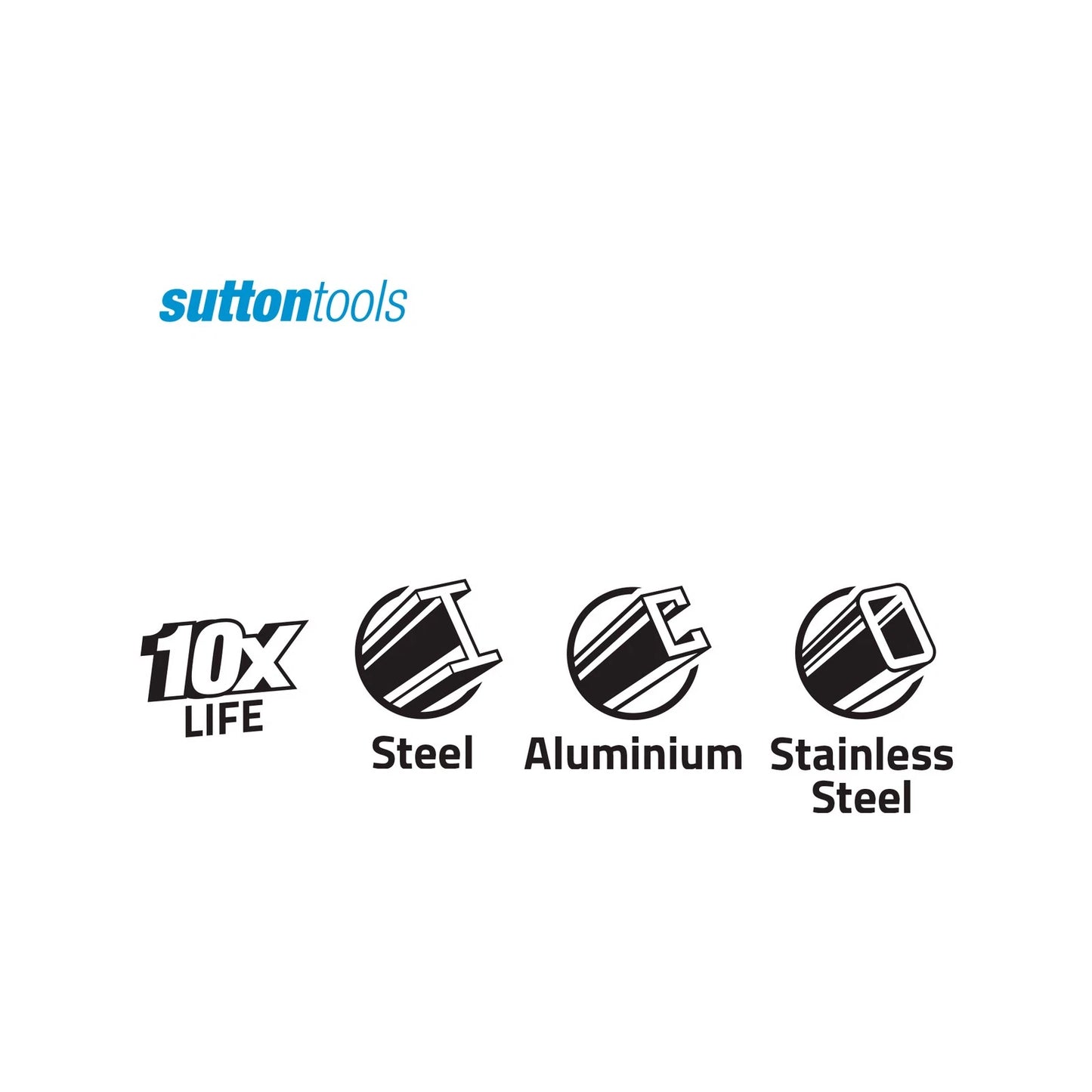 Sutton Tools 32mm TCT Holesaw - Tungsten Carbide Teeth, 25mm Depth, Versatile Material Cutting