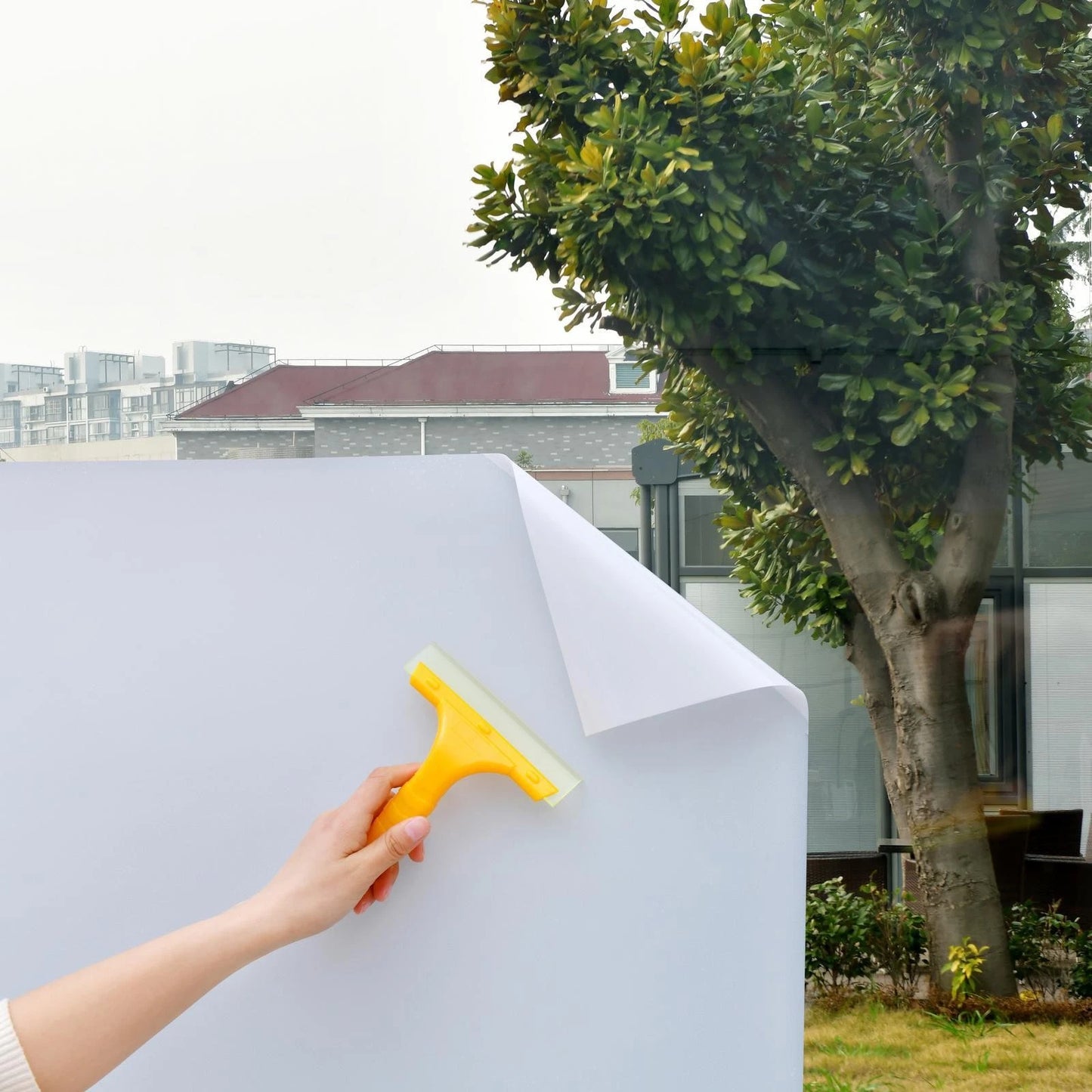 Pillar Squeegee Window Film Applicator - Ergonomic Handle, Extra Wide Blade, Soft Polypropylene