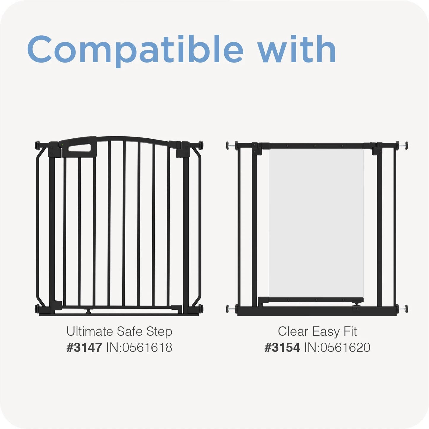 Perma Child Safety 20cm Black Baby Gate Extension, Steel, Pressure Mounted, Compatible with Various Gates