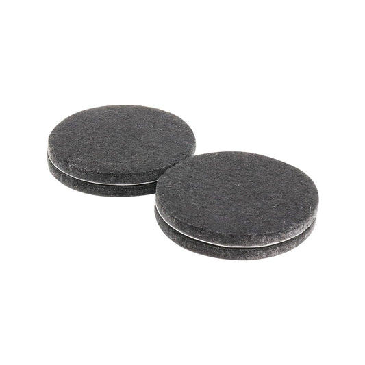 Surface Gard Black Round Felt Pads 48mm - 4 Pack, Noise Reduction, Surface Protection