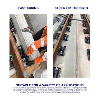 Selleys 300g Black Adhesive Sealant - UV Resistant, Fast Curing, Flexible, Solvent-Free