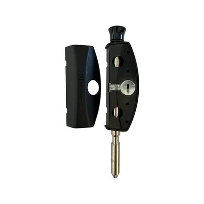 Remsafe White Patio Bolt for Aluminium/Timber Doors - High Security, Keyed Alike, Indoor Use