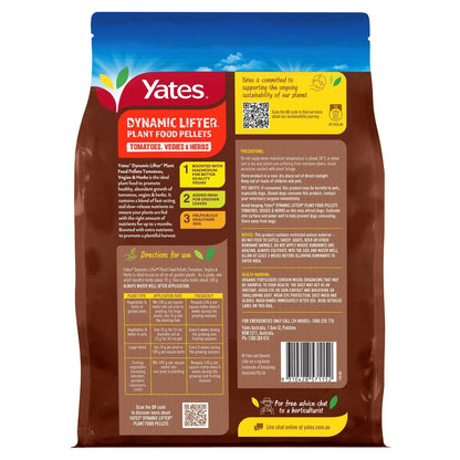 Yates 3kg Dynamic Lifter Plant Food Pellets for Tomatoes, Vegies & Herbs - Fast-Acting, Long-Lasting Fertilizer