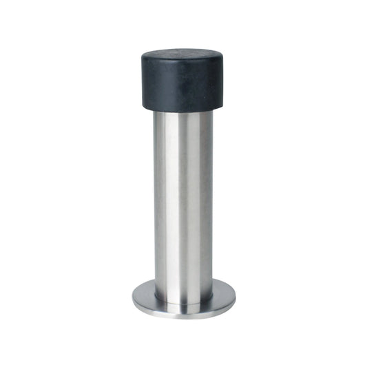 Adoored 110mm Stainless Steel Round Tube Door Stop, Easy Install, Wall Protection, Indoor Use
