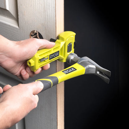 Ryobi Door Latch Kit - No Measurements, 90-Degree Fence, Versatile Chisel, All-in-One Design